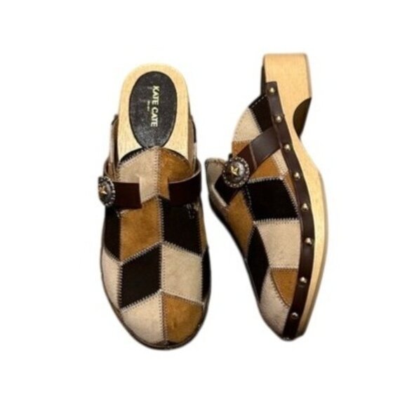 KATE-CATE Allegra Patch Suede Clog - Picture 6 of 11